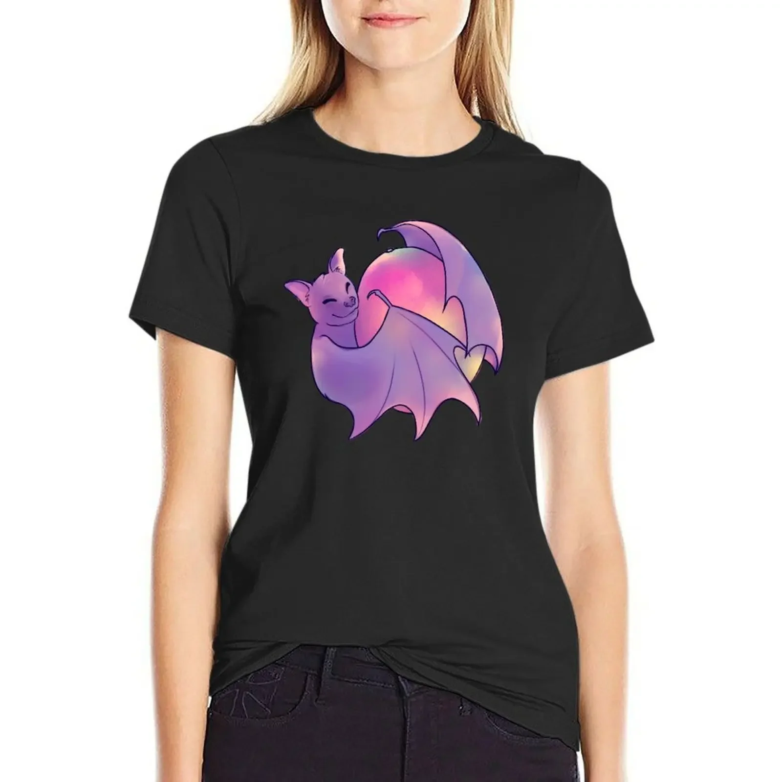 Happy fruit bat T-Shirt Aesthetic clothing vintage clothes tops funnys Woman clothing 
Happy fruit bat T-Shirt Aesthetic clothing vintage clothes tops funnys Woman clothing