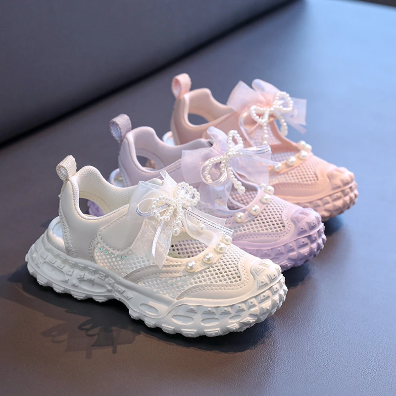 Girls Sports Sandals Air Mesh Breathable Kids Princess Shoes with Bow-knot Lace Sweet Children Running Shoes 2025 Summer New
Girls Sports Sandals Air Mesh Breathable Kids Princess Shoes with Bow-knot Lace Sweet Children Running Shoes 2025 Summer New