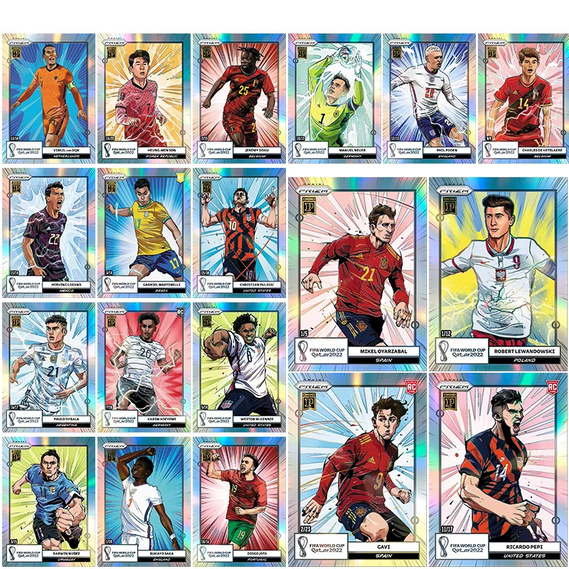 Panini Prizm 2022, чемпион мира по футболу, манга, Левандовски, Гави, FC, Барселона, сделай сам, домашняя коллекционная карточка с футбольной звездой, подарок на день рождения, коллекция
Panini Prizm 2022, чемпион мира по футболу, манга, Левандовски, Гави, FC, Барселона, сделай сам, домашняя коллекционная карточка с футбольной звездой, подарок на день рождения, коллекция