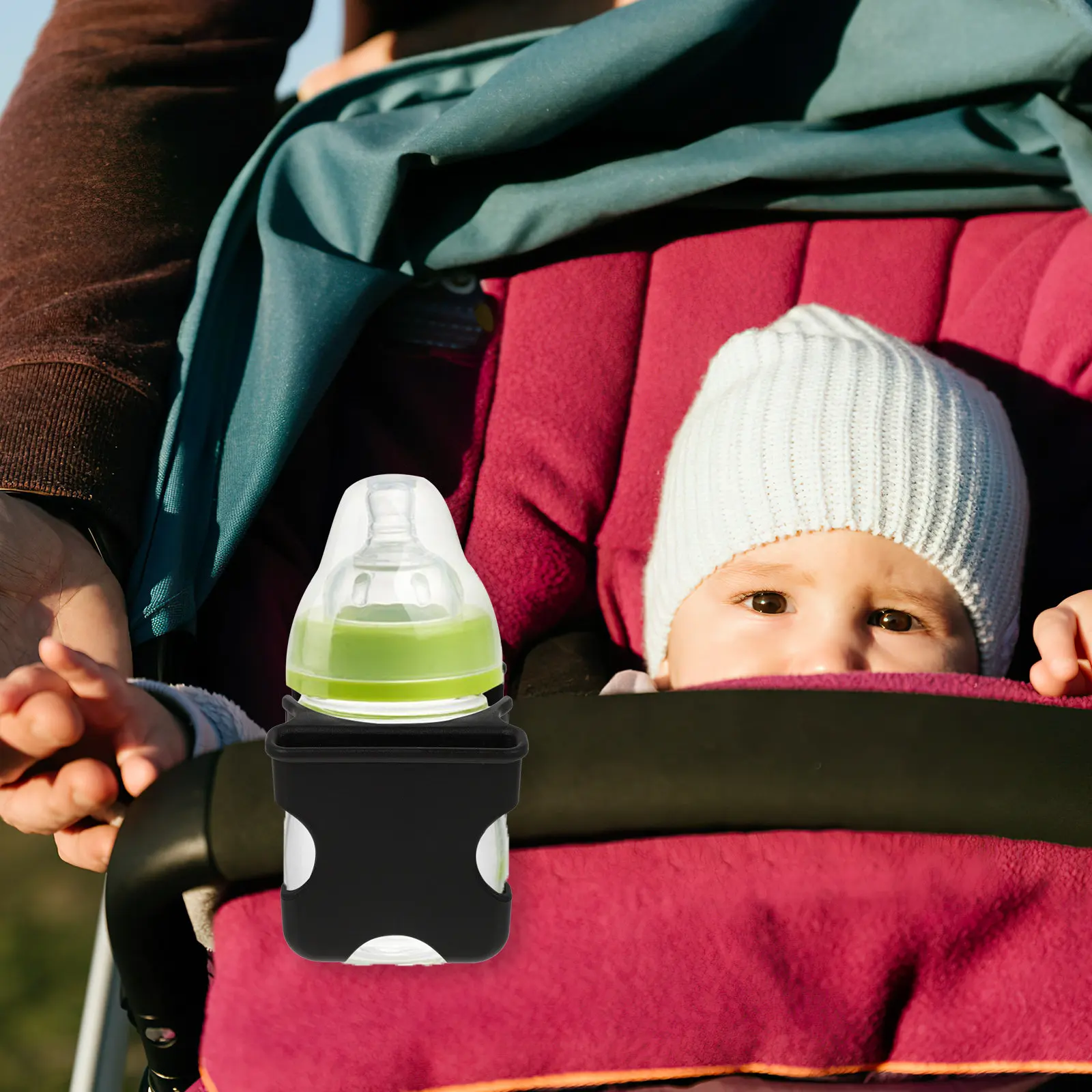 Stroller Cup Holder 2-in-1 Universal Bottle Rack for Bike Pram Scooter Handlebar Easy Install No Tools Universal Cup Holder
Stroller Cup Holder 2-in-1 Universal Bottle Rack for Bike Pram Scooter Handlebar Easy Install No Tools Universal Cup Holder