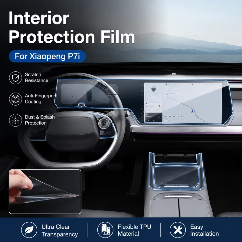 Interior Protection Film For Xiaopeng P7I TPU Center Console Navigation Screen Car Accessories, Replacement Parts
Interior Protection Film For Xiaopeng P7I TPU Center Console Navigation Screen Car Accessories, Replacement Parts