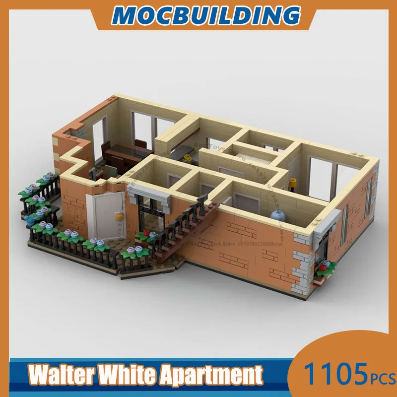 MOC Building Blocks Walter White Apartment Model DIY Assemble Bricks Architecture Display Educational Toys Gifts 1105PCS
MOC Building Blocks Walter White Apartment Model DIY Assemble Bricks Architecture Display Educational Toys Gifts 1105PCS