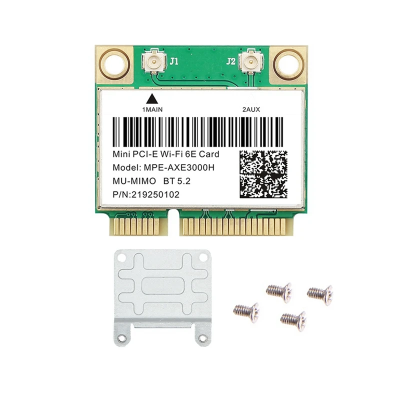 WiFi 6E MPE-AXE3000H Mini PCI-E Wifi карта Bluetooth 5,2 AX210 сетевая карта 802.11AX/AC беспроводной адаптер
WiFi 6E MPE-AXE3000H Mini PCI-E Wifi карта Bluetooth 5,2 AX210 сетевая карта 802.11AX/AC беспроводной адаптер