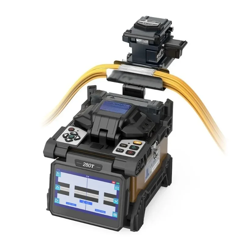 KL280T Fiber Fusion Splicer Automatic Optical Cable Trunk Line Fusion Splicer Fiber Fusion Machine 4 Motors