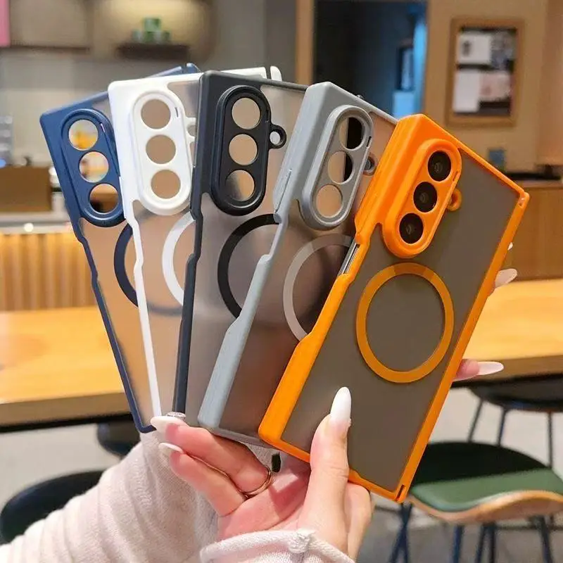 For Magsafe Case for Samsung Galaxy Z TriFold Transparent Shockproof Frosted Cover with Full Protection Hinge Guard Anti-Slip
For Magsafe Case for Samsung Galaxy Z TriFold Transparent Shockproof Frosted Cover with Full Protection Hinge Guard Anti-Slip