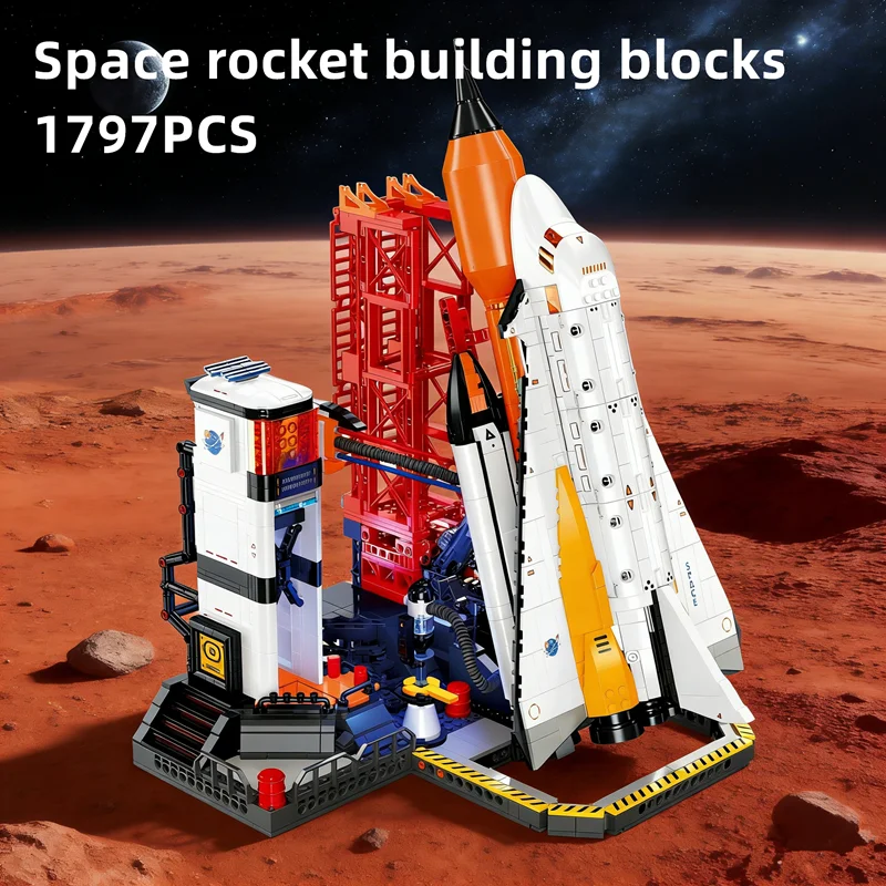 Набор строительных блоков Jie Xing Space Launch Complex, 1797 деталей, самосборные кирпичики для ракет, игрушки для украшения рабочего стола, образовательная игрушка для сборки моделей, подарок на день рождения для мальчиков
Набор строительных блоков Jie Xing Space Launch Complex, 1797 деталей, самосборные кирпичики для ракет, игрушки для украшения рабочего стола, образовательная игрушка для сборки моделей, подарок на день рождения для мальчиков