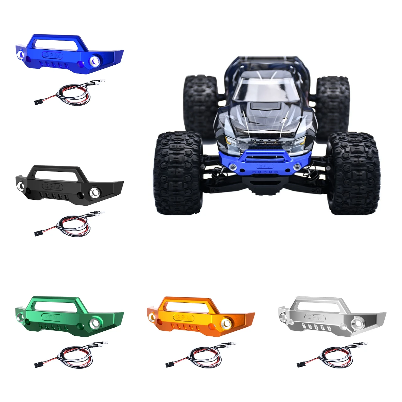 Передний бампер из сплава GPM 7075, со светодиодной подсветкой для TRAXXAS Mini Maxx Monster Truck
Передний бампер из сплава GPM 7075, со светодиодной подсветкой для TRAXXAS Mini Maxx Monster Truck