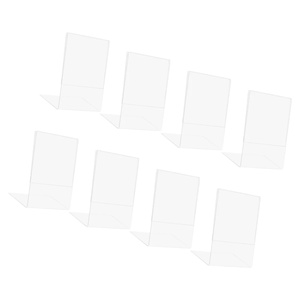 8 Pcs QR Code Payment Card Holder A6 100x150mm Clear Acrylic Display Stand for Tabletop Sign Poster Stand Plastic Paper Holder
8 Pcs QR Code Payment Card Holder A6 100x150mm Clear Acrylic Display Stand for Tabletop Sign Poster Stand Plastic Paper Holder