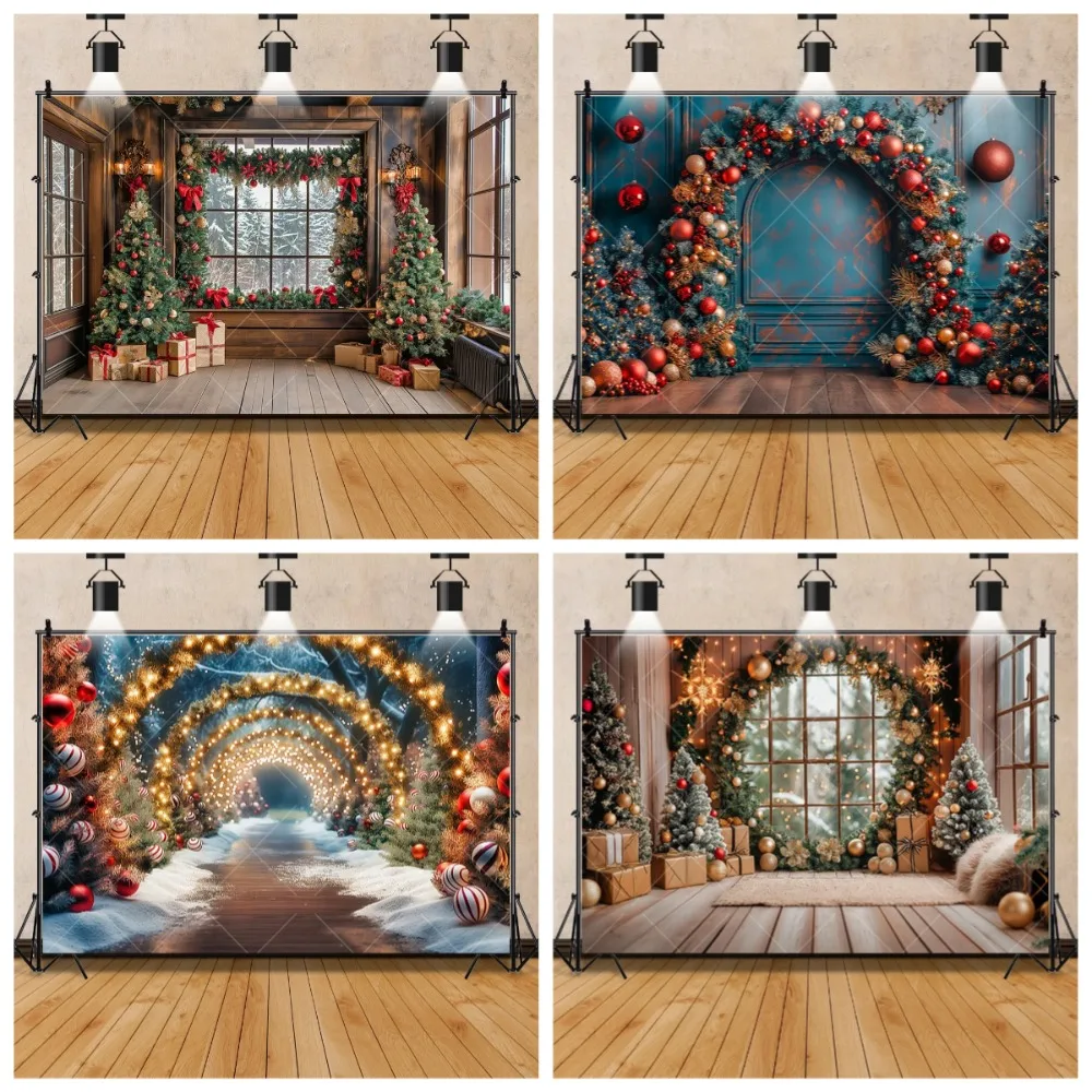 Christmas Arch Doors and Windows Shining Wreath Backdrop, Christmas Tree Children's Family Party Decoration Photography Backdrop
Christmas Arch Doors and Windows Shining Wreath Backdrop, Christmas Tree Children's Family Party Decoration Photography Backdrop