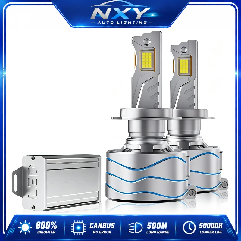 NXY S16 300W LED Headlight Bulbs Super Bright Auto Front Light Triple Copper Tube High Power Retrofit H4 H7 Canbus Plug&Play 12V
NXY S16 300W LED Headlight Bulbs Super Bright Auto Front Light Triple Copper Tube High Power Retrofit H4 H7 Canbus Plug&Play 12V