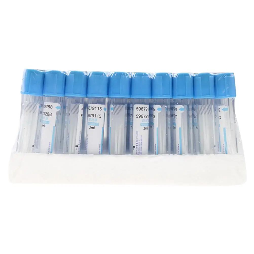 100pcs Blood Collecting Tubes 2ml Citrate Sodium Venous Glass Test Tubes Chemistry Experiment Clear Tube Stand
100pcs Blood Collecting Tubes 2ml Citrate Sodium Venous Glass Test Tubes Chemistry Experiment Clear Tube Stand
