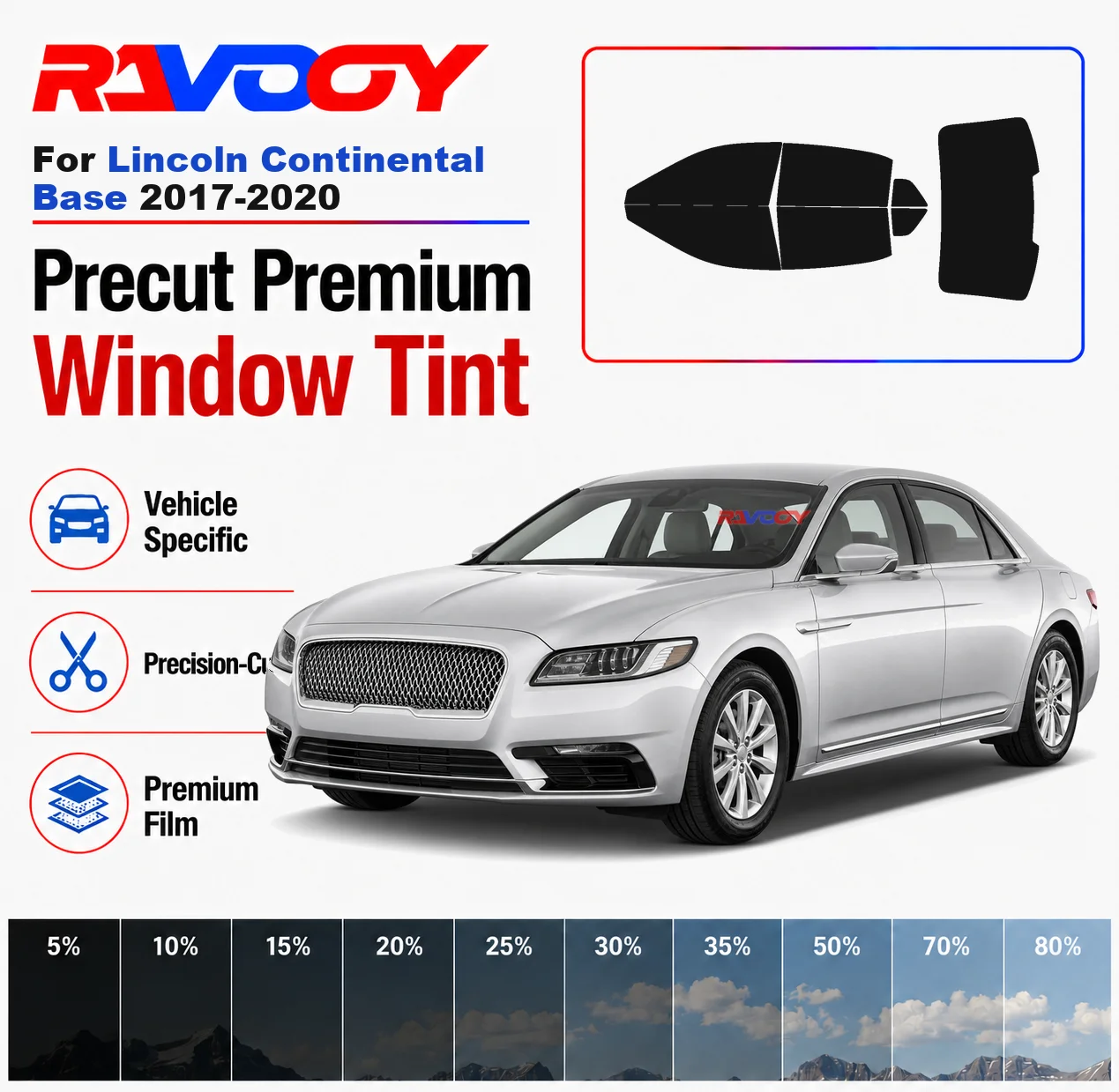 Premium Precut Window Tint Kit Front Rear Windows Rear Windshield For Lincoln Continental Base 2017-2020 Nano Ceramic Film
Premium Precut Window Tint Kit Front Rear Windows Rear Windshield For Lincoln Continental Base 2017-2020 Nano Ceramic Film