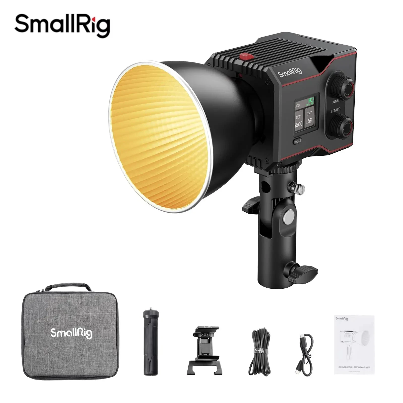 SmallRig RC 60B COB LED Video Lamp Built-in 3400mAh Battery Handheld Bicolor Photography Light With Type-C PD Fast Charging
SmallRig RC 60B COB LED Video Lamp Built-in 3400mAh Battery Handheld Bicolor Photography Light With Type-C PD Fast Charging