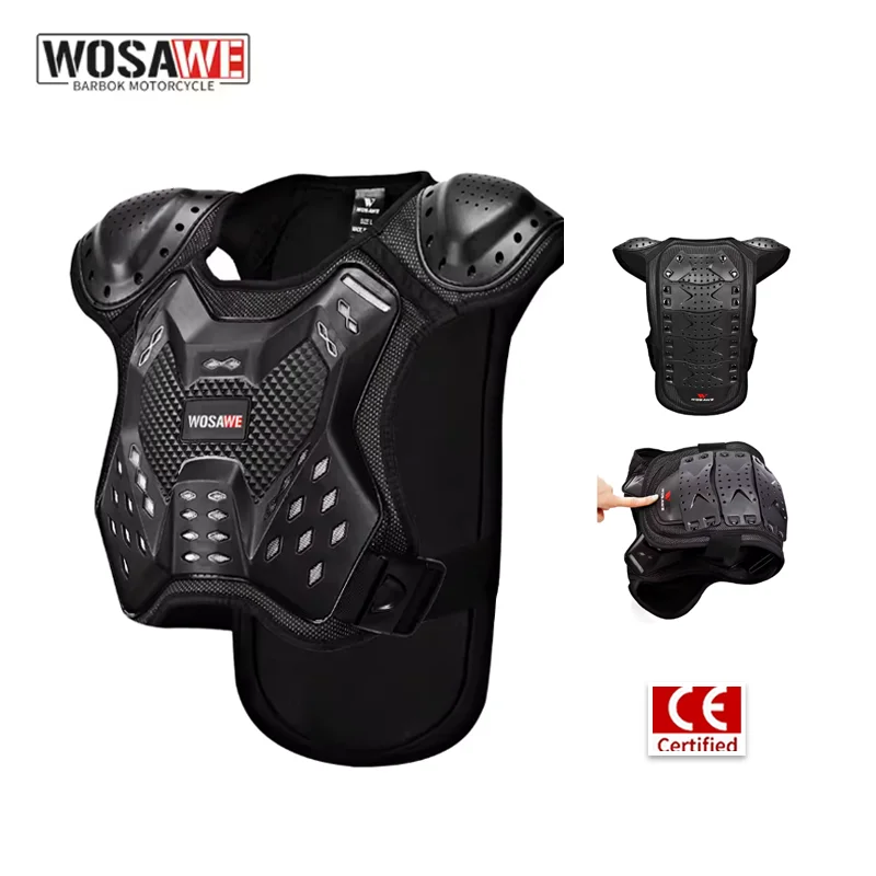 WOSAWE Kids Motocross waistcoat Motorcycle Chest Back shoulder Armor Child Protective gear Racing Drop resistant Body armour
WOSAWE Kids Motocross waistcoat Motorcycle Chest Back shoulder Armor Child Protective gear Racing Drop resistant Body armour
