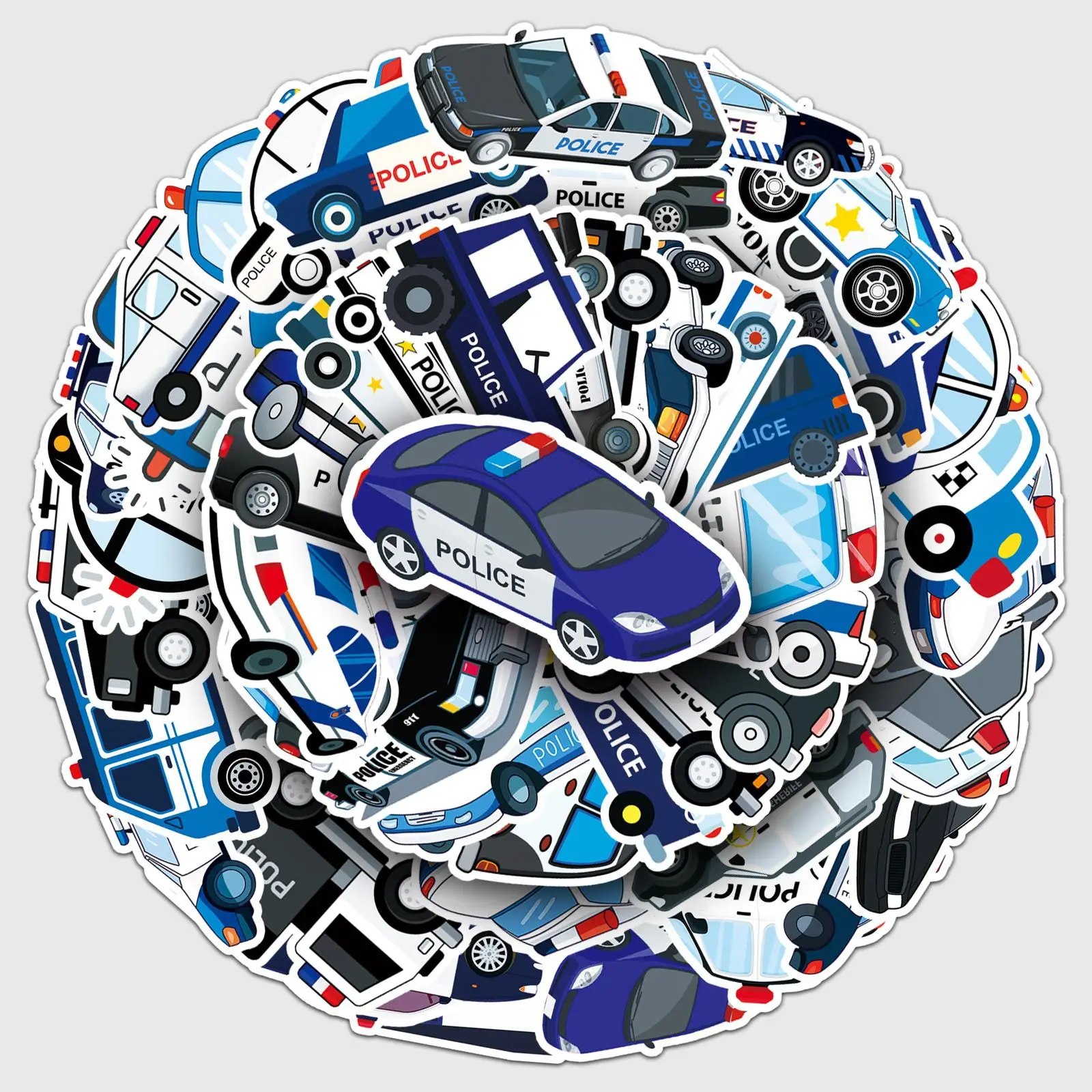50 police car graffiti cartoon car rewards Guka DIY phone case luggage sticker waterproof
50 police car graffiti cartoon car rewards Guka DIY phone case luggage sticker waterproof