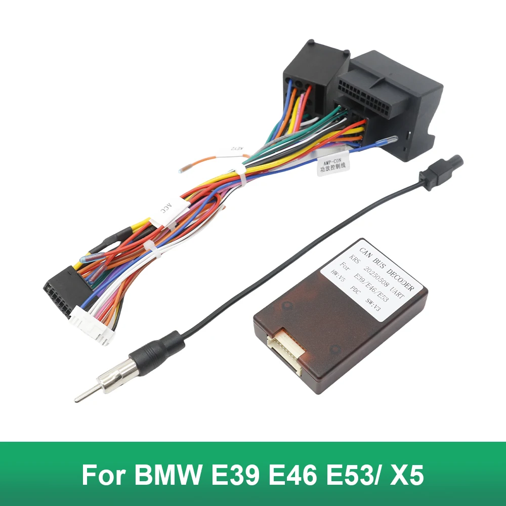 16 PIN Car Radio Canbus Box Decoder Harness for BMW E39 E46 E53 / X5 Wiring Cables Wiring Harness Plug Power Cable Android Radio
16 PIN Car Radio Canbus Box Decoder Harness for BMW E39 E46 E53 / X5 Wiring Cables Wiring Harness Plug Power Cable Android Radio