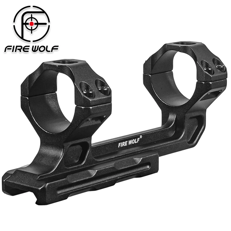FIRE WOLF 30mm/25.4mm One Piece Cantilever Scope Mount Dual Ring 20mm Rail Mount Forward Reach Aircraft Aluminum
FIRE WOLF 30mm/25.4mm One Piece Cantilever Scope Mount Dual Ring 20mm Rail Mount Forward Reach Aircraft Aluminum