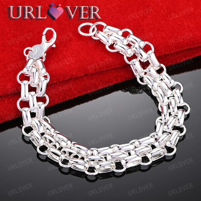 925 Sterling Silver Smooth Bracelets Braided Chain Women Engagement Wedding Accessories Fashion Party Gift Men Popular Jewelry
925 Sterling Silver Smooth Bracelets Braided Chain Women Engagement Wedding Accessories Fashion Party Gift Men Popular Jewelry