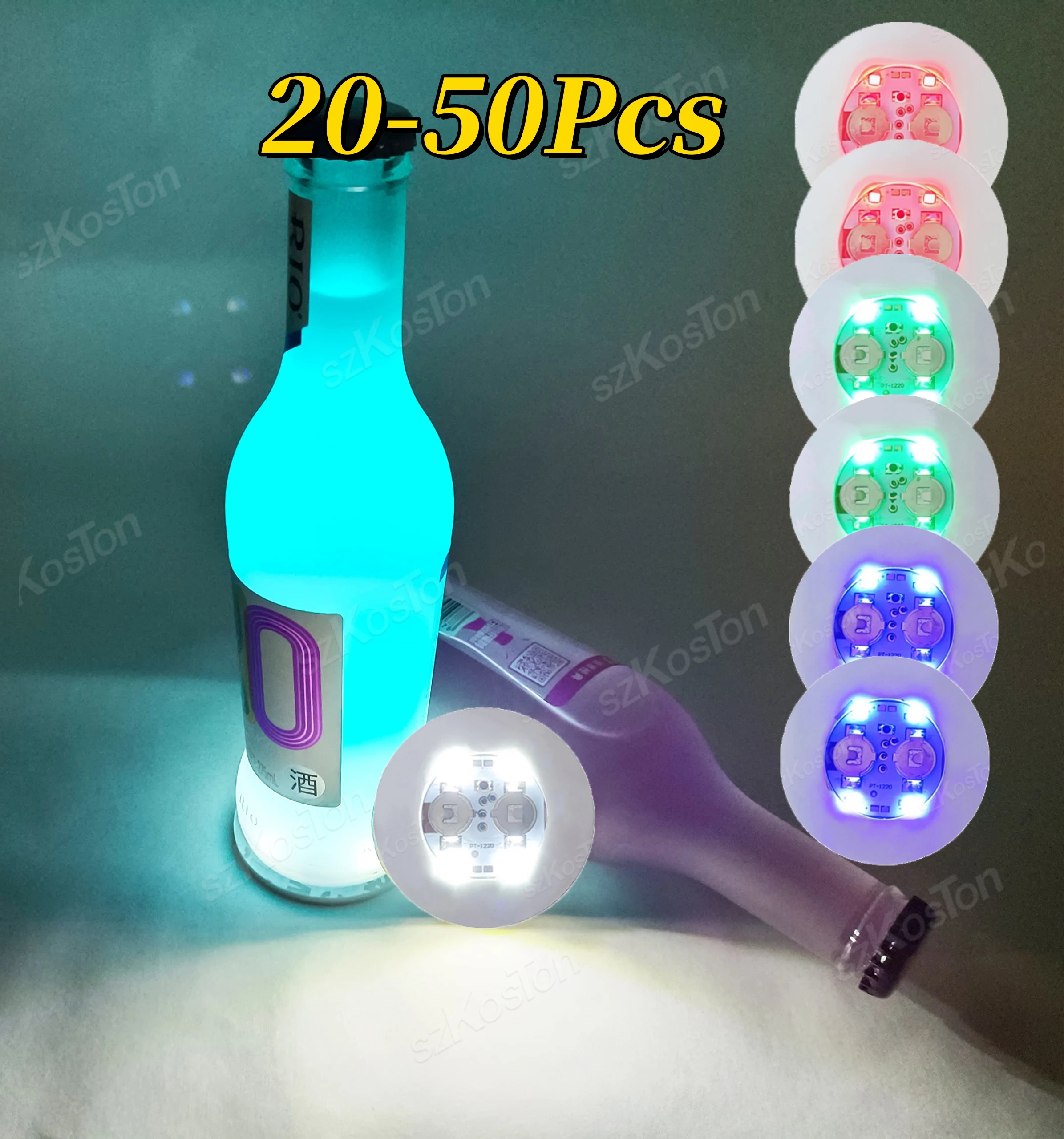 20/50PCS LED Coaster Light Cocktail Drink Lighted Colorful Coaster Bar KTV Wedding Party Lighting Luminous Bottle Sticker Decora
20/50PCS LED Coaster Light Cocktail Drink Lighted Colorful Coaster Bar KTV Wedding Party Lighting Luminous Bottle Sticker Decora