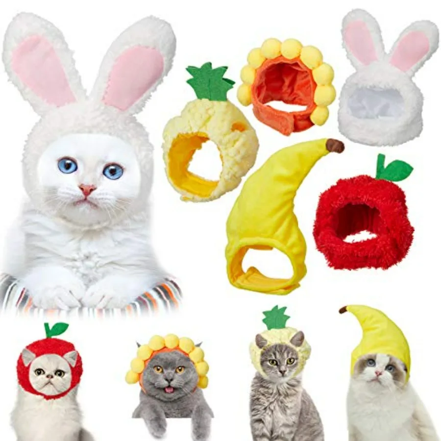 5 Pieces Cat Hats Costume Bunny Hat Outfit with Ears Small Dogs Kitten Puppy Easter Party Costume Accessory Headwear Kawaii Sty
5 Pieces Cat Hats Costume Bunny Hat Outfit with Ears Small Dogs Kitten Puppy Easter Party Costume Accessory Headwear Kawaii Sty