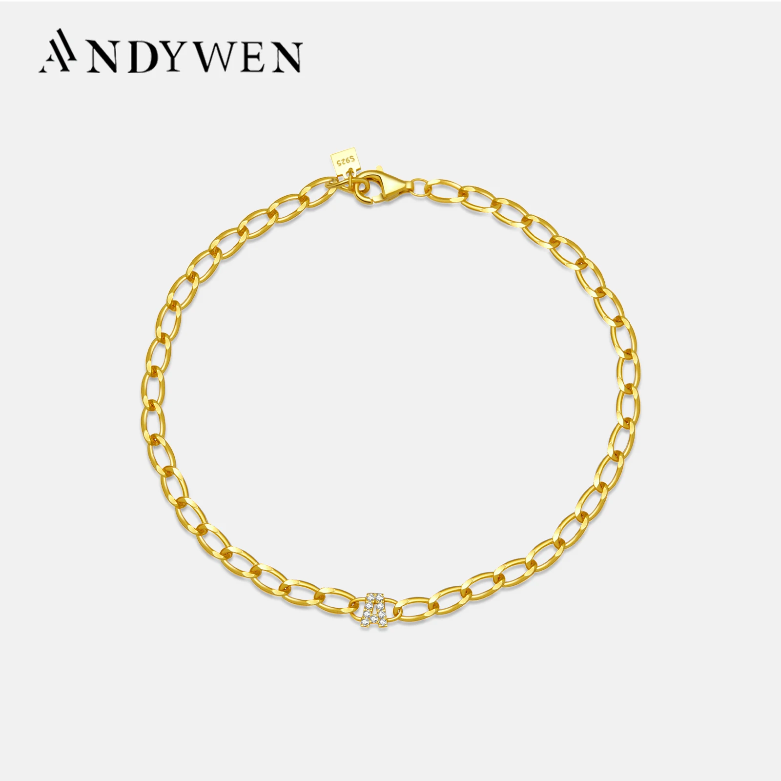 ANDYWEN женский браслет из 100% стерлингового серебра 925 пробы, цепочка 2024, годовщина свадьбы, день матери, роскошные изящные модные украшения 
ANDYWEN женский браслет из 100% стерлингового серебра 925 пробы, цепочка 2024, годовщина свадьбы, день матери, роскошные изящные модные украшения