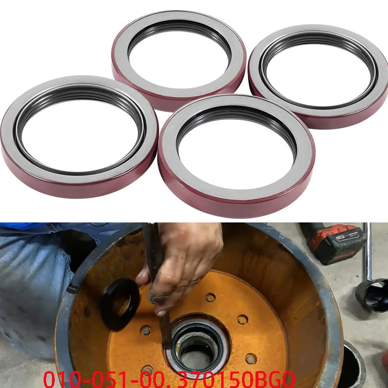 010-051-00 Trailer Bearings Races Seals Caps (370150BGO) Seals Kit Fit for Dexter 9K-10K GD Axles - ID 2.875'' x OD 3.880''
010-051-00 Trailer Bearings Races Seals Caps (370150BGO) Seals Kit Fit for Dexter 9K-10K GD Axles - ID 2.875'' x OD 3.880''
