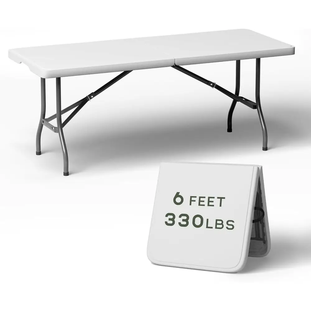 Portable Folding Table with 330lbs Capacity, Reinforced Steel Legs, Safety Lock, Ideal for Outdoor Events
Portable Folding Table with 330lbs Capacity, Reinforced Steel Legs, Safety Lock, Ideal for Outdoor Events