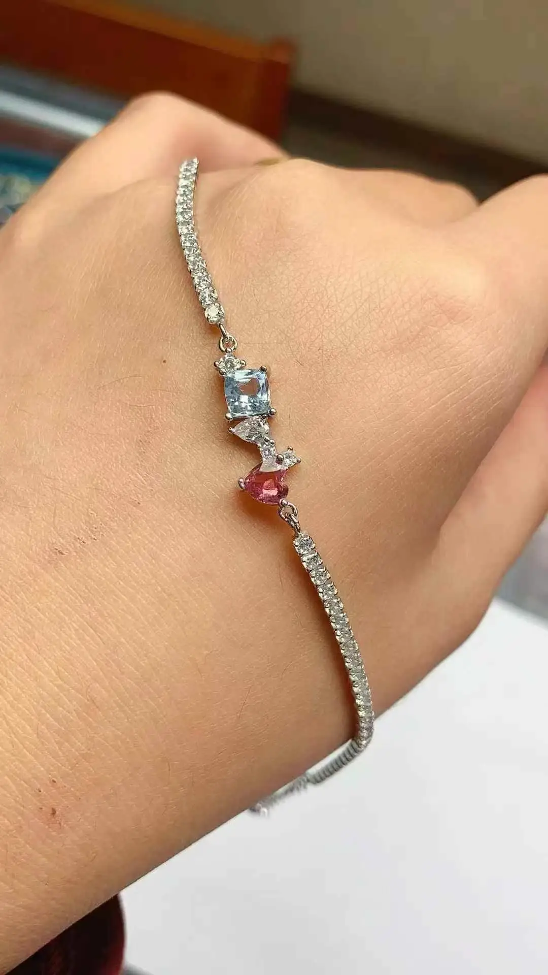 Super Good color 100% Natural Aquamarine Bracelet 925 Sterling Silver Fashion Aquamarine Bracelet
Super Good color 100% Natural Aquamarine Bracelet 925 Sterling Silver Fashion Aquamarine Bracelet