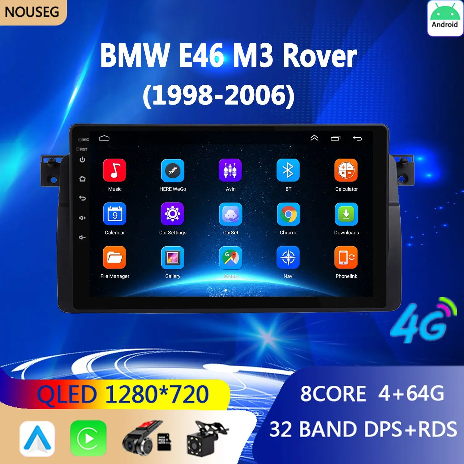 Android 10 Car Radio for BMW E46 M3 1998-2006 Multimedia Video Player 2Din 4G WIFI GPS Navigation Carplay DVD Head Unit
Android 10 Car Radio for BMW E46 M3 1998-2006 Multimedia Video Player 2Din 4G WIFI GPS Navigation Carplay DVD Head Unit