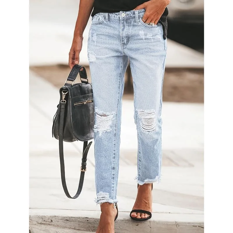 Retro Ripped Jeans Men's Casual Comfortable Non-Shrinking Denim Pants Vintage Torn Blue Jeans Spring Season Unisex Drawstring
Retro Ripped Jeans Men's Casual Comfortable Non-Shrinking Denim Pants Vintage Torn Blue Jeans Spring Season Unisex Drawstring