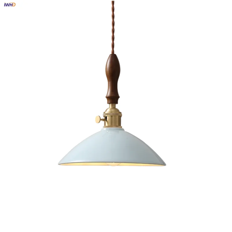 IWHD Nordic Modern LED Pendant Light Fixture Walnut Wood Dining Room Restaurant Bar White Ceramic Knob Switch Hang Lamp Hanglamp
IWHD Nordic Modern LED Pendant Light Fixture Walnut Wood Dining Room Restaurant Bar White Ceramic Knob Switch Hang Lamp Hanglamp