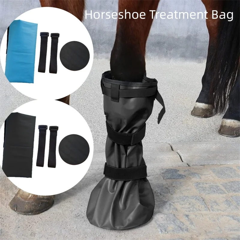 Adjustable Elastic Band Horse Hoof Soaking Boot Soaker Bag for Cleaning And Maintaining Horse Feet
Adjustable Elastic Band Horse Hoof Soaking Boot Soaker Bag for Cleaning And Maintaining Horse Feet