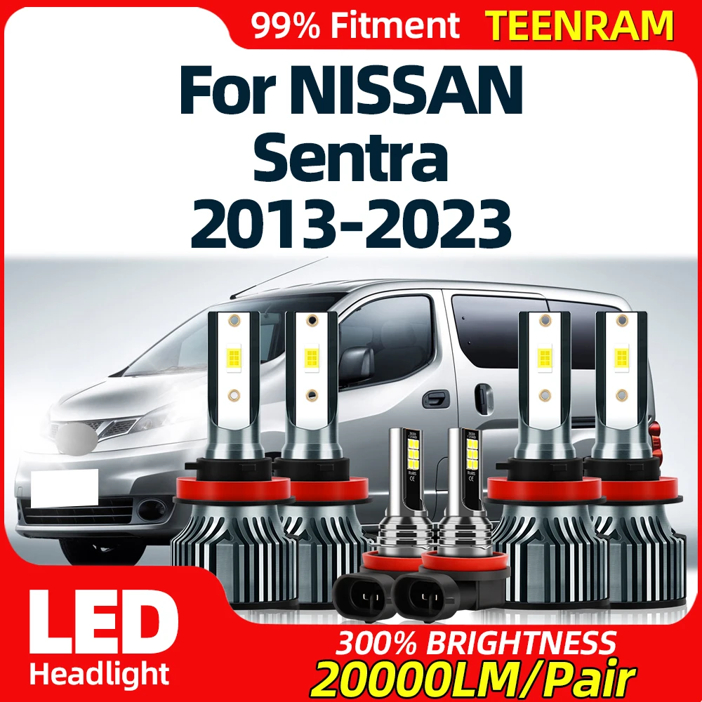 60000LM Super Bright Car LED Headlights 360W Auto Headlamps 6000K Fog Lamps For NISSAN Sentra 2013-2018 2019 2020 2021 2022 2023
60000LM Super Bright Car LED Headlights 360W Auto Headlamps 6000K Fog Lamps For NISSAN Sentra 2013-2018 2019 2020 2021 2022 2023