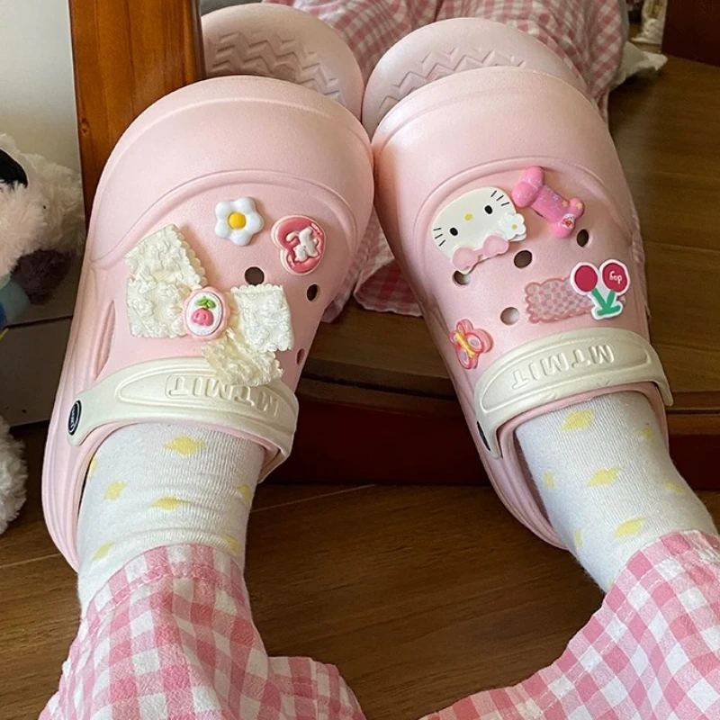 Cartoon Hello Kitty Women Cool Slippers Summer Sanrio Eva Beach Home Comfort Thick Sole Fashion Girl Outdoor Wear Cool Slippers
Cartoon Hello Kitty Women Cool Slippers Summer Sanrio Eva Beach Home Comfort Thick Sole Fashion Girl Outdoor Wear Cool Slippers