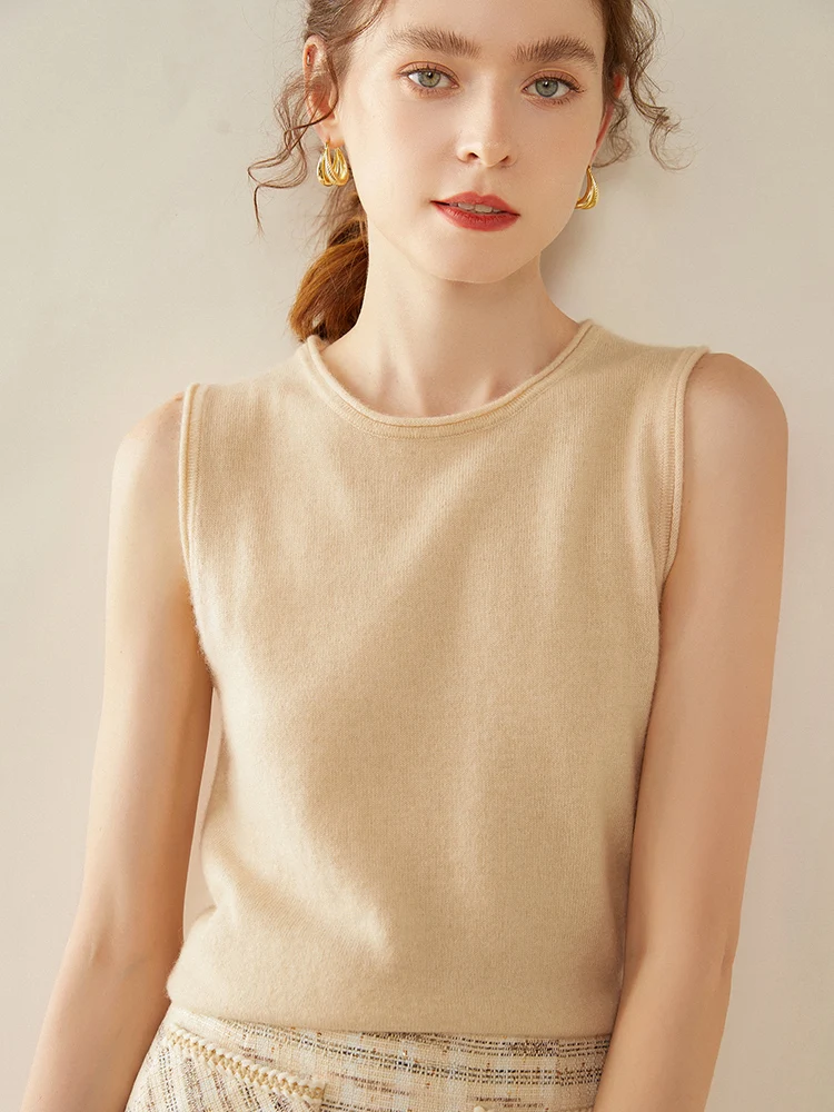 Autumn Winter Women's round Ne Svel Knitted Vest Loose Slimming Camere Cuff Base Layer Top Korean Sle Commute
Autumn Winter Women's round Ne Svel Knitted Vest Loose Slimming Camere Cuff Base Layer Top Korean Sle Commute