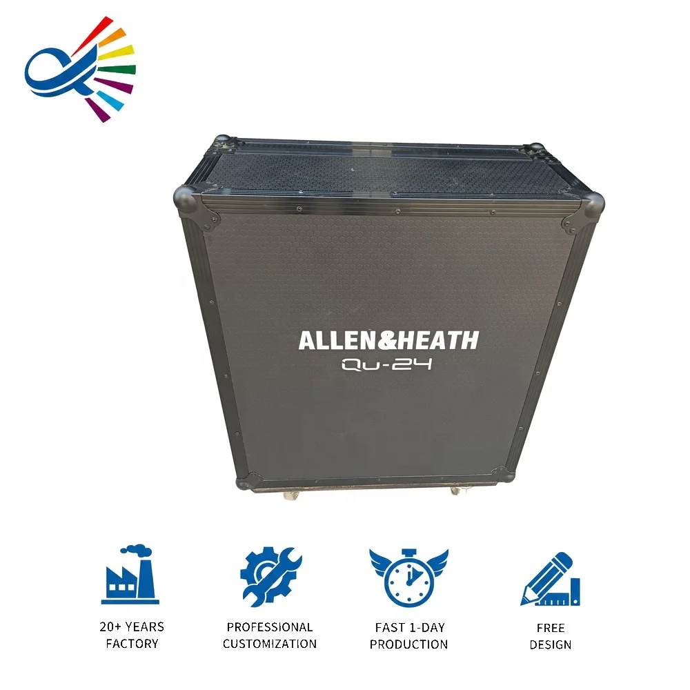ODM OEM Custom Aluminum Flight Case With EVA Lining Durable Heavy Duty Design For Digital Mixer Allen&Heath QU024
ODM OEM Custom Aluminum Flight Case With EVA Lining Durable Heavy Duty Design For Digital Mixer Allen&Heath QU024