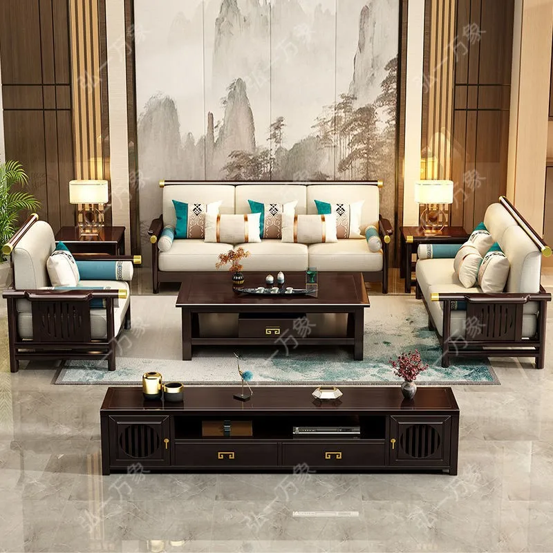DSA new Chinese-style all-solid wood sofa modern simple Zen oak sofa living room combination corner princess complete set of
DSA new Chinese-style all-solid wood sofa modern simple Zen oak sofa living room combination corner princess complete set of
