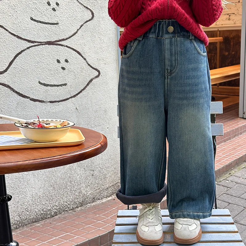 New Winter Kids Baby Girls Jeans Solid Thicken Warm Toddler Girls Demin Pant Casual Elastic Waist Infant Girls Straight Leg Pant
New Winter Kids Baby Girls Jeans Solid Thicken Warm Toddler Girls Demin Pant Casual Elastic Waist Infant Girls Straight Leg Pant