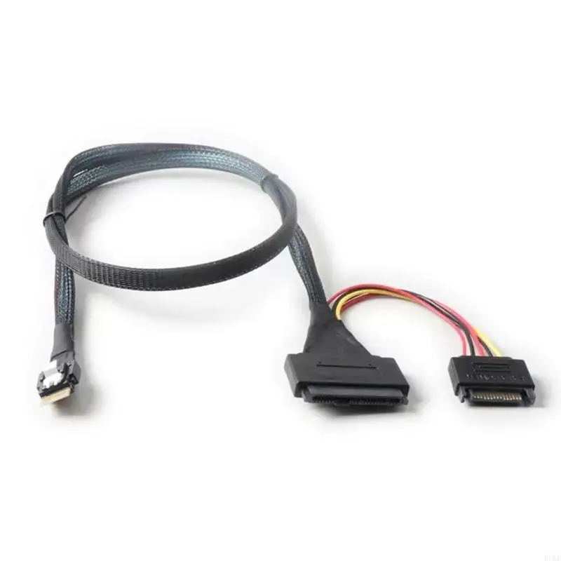 920L PCIe4.0 Slimsas SFF-8654 4i Male to SFF 8639 U.2 Hard Disk SSD Cable with 15cm 15Pin Power Extension Cord Wire
920L PCIe4.0 Slimsas SFF-8654 4i Male to SFF 8639 U.2 Hard Disk SSD Cable with 15cm 15Pin Power Extension Cord Wire