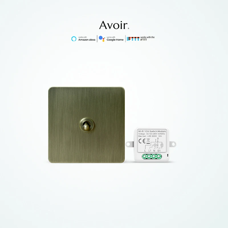 Avoir Tuya Zigbee Buttons Bronze Vintage Alexa Toggle Switch Wireless Smart Home Products Button Switch Wall Switches For Houses 
Avoir Tuya Zigbee Buttons Bronze Vintage Alexa Toggle Switch Wireless Smart Home Products Button Switch Wall Switches For Houses