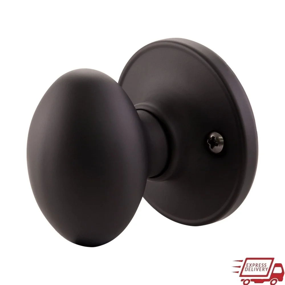 Matte Black Egg Dummy Door Knob Universal Fit Decorative Inactive Handle Quick Installation French and Closet Doors
Matte Black Egg Dummy Door Knob Universal Fit Decorative Inactive Handle Quick Installation French and Closet Doors