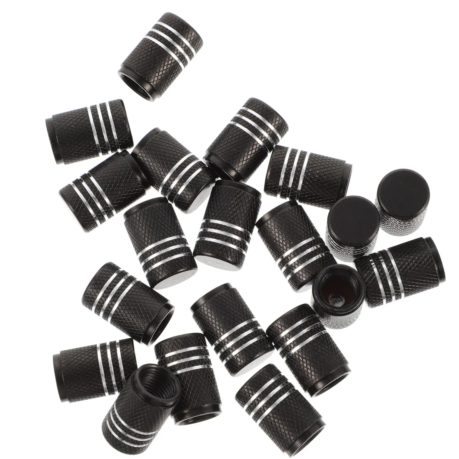 20pcs Tire Valve Stem Caps Aluminum Alloy Stainless Steel Rubber Seal Black Color Car Accessories Easy Install Anti Leak
20pcs Tire Valve Stem Caps Aluminum Alloy Stainless Steel Rubber Seal Black Color Car Accessories Easy Install Anti Leak