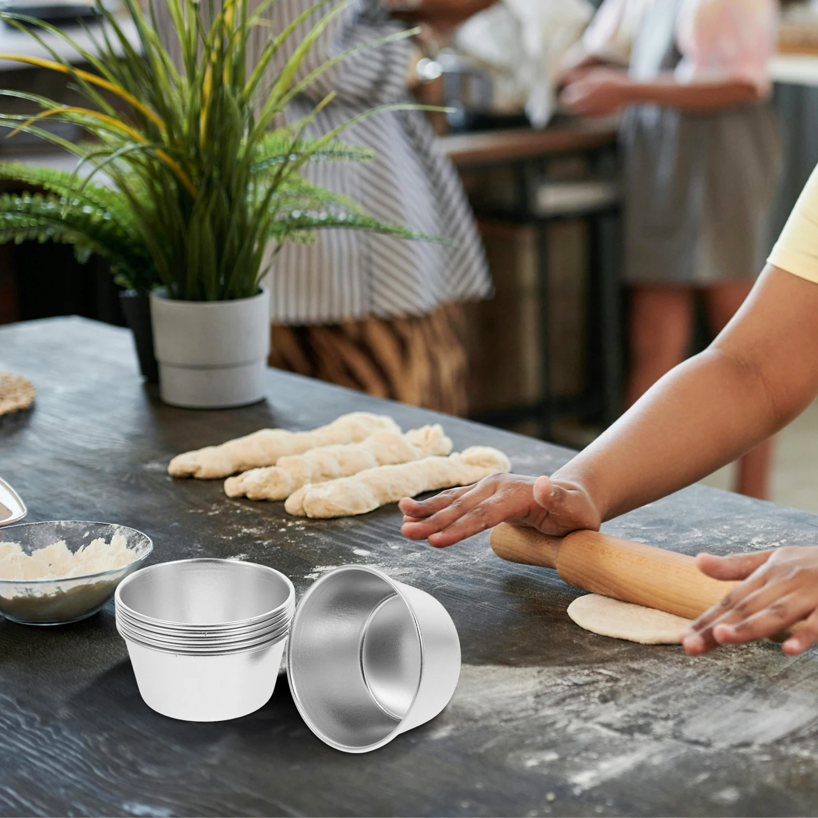 6 Pcs Non-stick Coating Pudding Cups Round Bakeware Cake Molds High-carbon Steel Baking Supplies Mini Dessert Tools Smooth
6 Pcs Non-stick Coating Pudding Cups Round Bakeware Cake Molds High-carbon Steel Baking Supplies Mini Dessert Tools Smooth