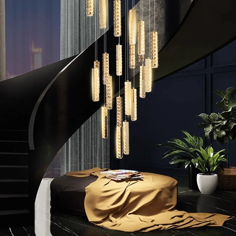 Modern Stair chandelier Nordic light luxury simple Ceiling lamps hanging light led chandeliers for the living room indoor light
Modern Stair chandelier Nordic light luxury simple Ceiling lamps hanging light led chandeliers for the living room indoor light