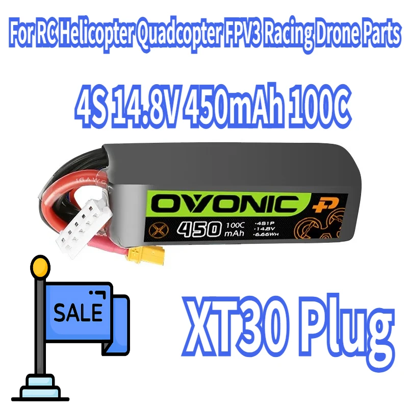 4S 14.8V 450mAh 100C LiPo Battery For RC Helicopter Quadcopter FPV3 Racing Drone Parts With XT30 Plug 14.8v Drone Battery
4S 14.8V 450mAh 100C LiPo Battery For RC Helicopter Quadcopter FPV3 Racing Drone Parts With XT30 Plug 14.8v Drone Battery