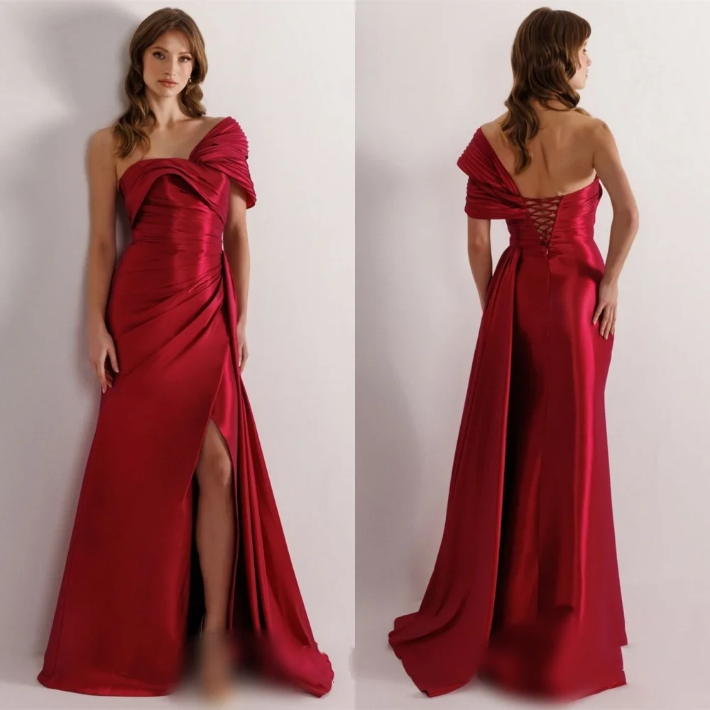 Customized High Quality Charmeuse Pleat A-line Off-the-shoulder Long Dresses Bespoke Occasion Exquisite
Customized High Quality Charmeuse Pleat A-line Off-the-shoulder Long Dresses Bespoke Occasion Exquisite