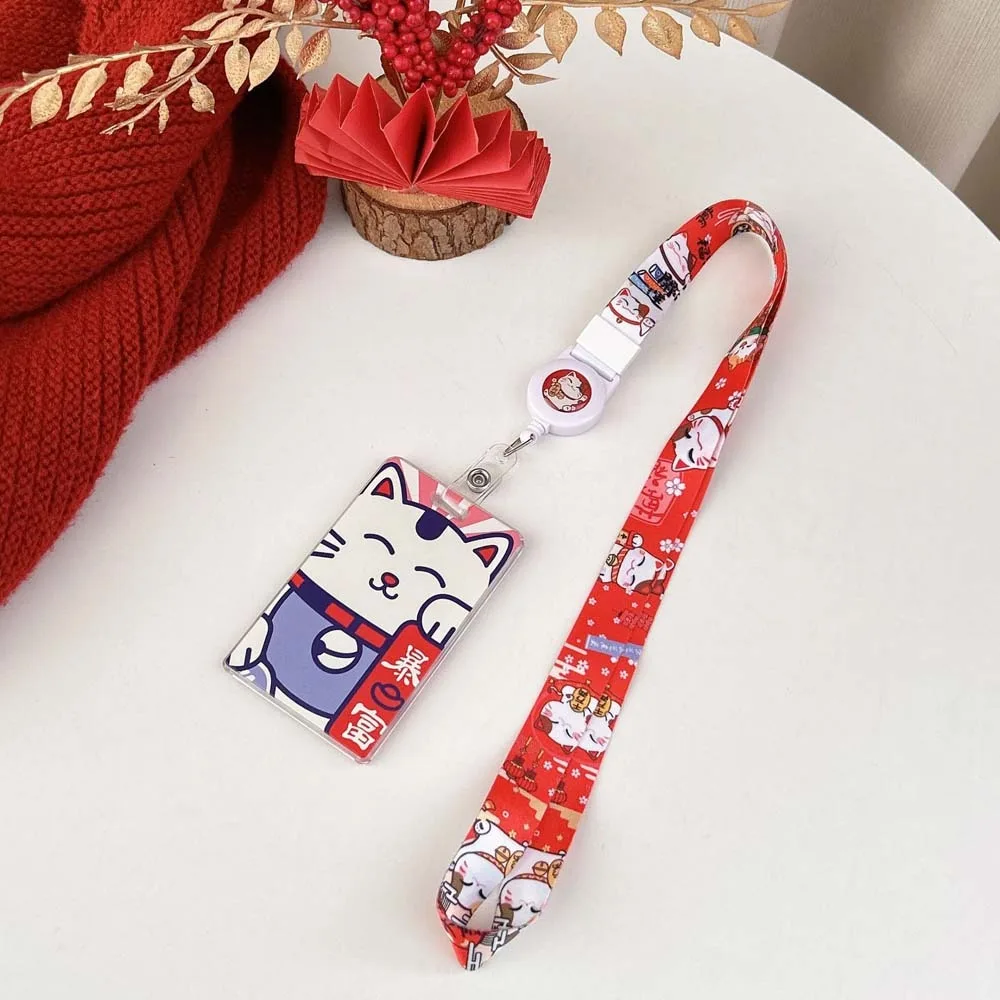 Держатель для карт «Манэки-нэко» с длинным шнурком, мультяшный чехол для карт «Манэки-нэко», прозрачный чехол для карт «Счастливый кот» в японском стиле, для студентов
Держатель для карт «Манэки-нэко» с длинным шнурком, мультяшный чехол для карт «Манэки-нэко», прозрачный чехол для карт «Счастливый кот» в японском стиле, для студентов