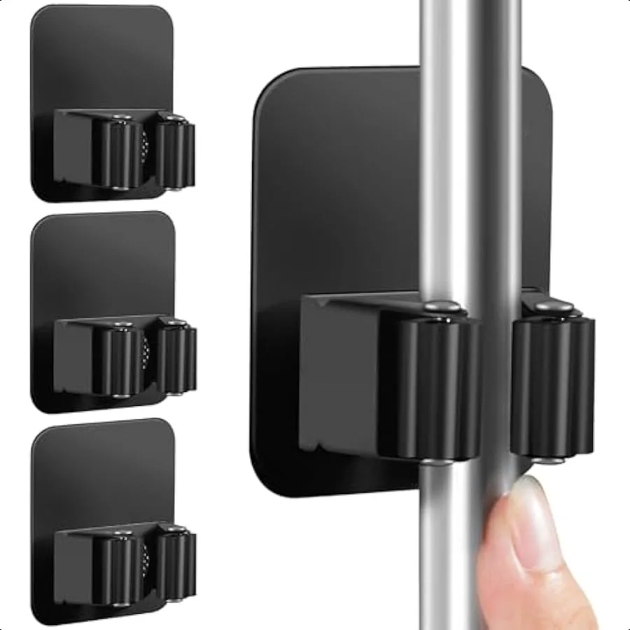 4 Pack Broom Holder Wall Mount Improved Broom Holder Super AntiSlip Mop and Broom Holder Wall Mount Broom Hanger Gripper for Ki
4 Pack Broom Holder Wall Mount Improved Broom Holder Super AntiSlip Mop and Broom Holder Wall Mount Broom Hanger Gripper for Ki