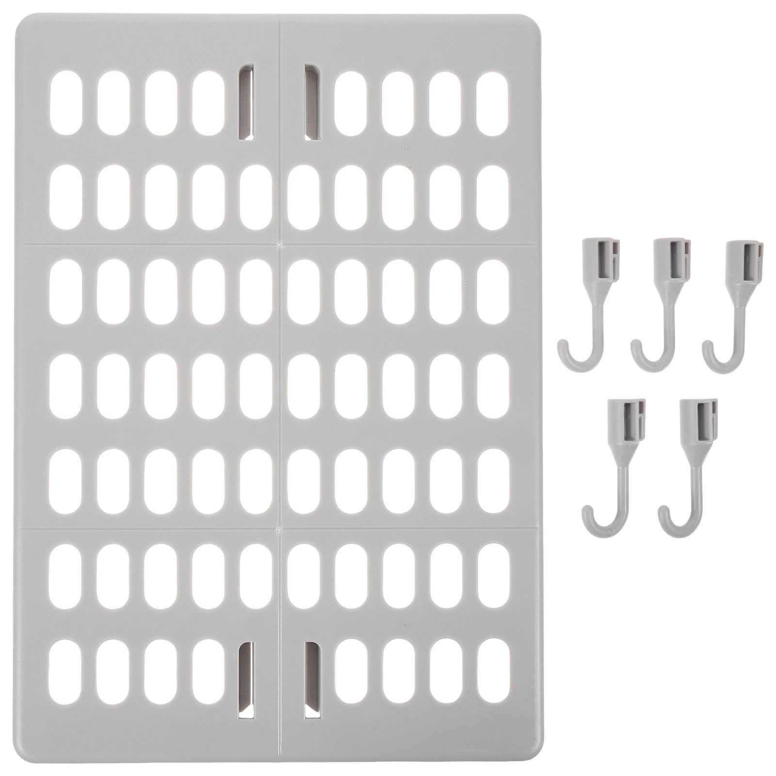 5 Hooks Pegboard Wall Mount ganizer No Drilling Grey Plastic Bathroom Kitchen Yard Garden Tool Storage Display Shelf
5 Hooks Pegboard Wall Mount ganizer No Drilling Grey Plastic Bathroom Kitchen Yard Garden Tool Storage Display Shelf