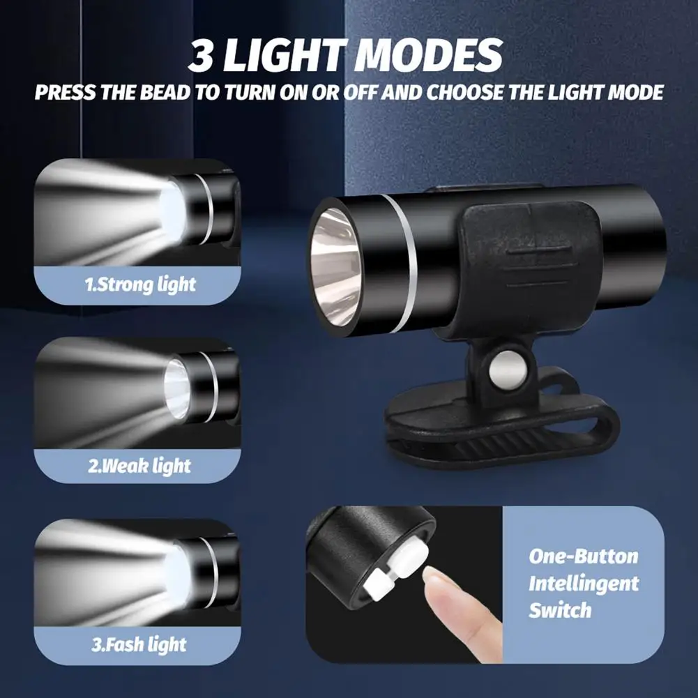 LED Torch Useful 3 Lighting Modes Long-Lasting Outdoor Shoes Clip Flashlight Hat Clip Headlamp Camping Accessories
LED Torch Useful 3 Lighting Modes Long-Lasting Outdoor Shoes Clip Flashlight Hat Clip Headlamp Camping Accessories